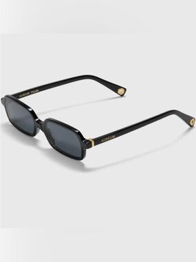 AUREUM Black Sunglasses with Gold Trim